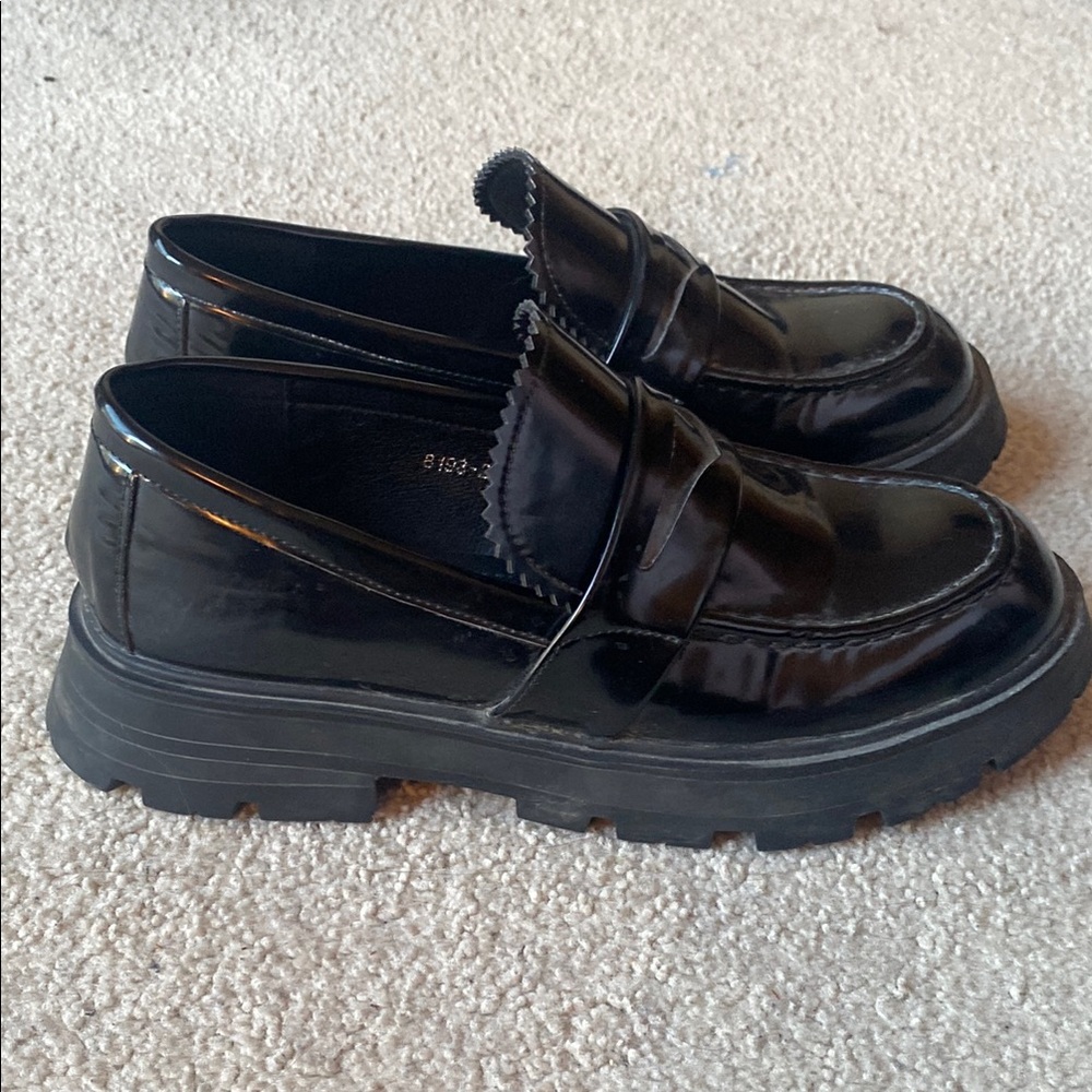 Black Platform Loafers